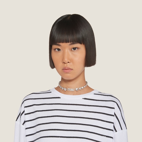 MIU MIU Crystal Choker Necklace - Picture 3 of 3
